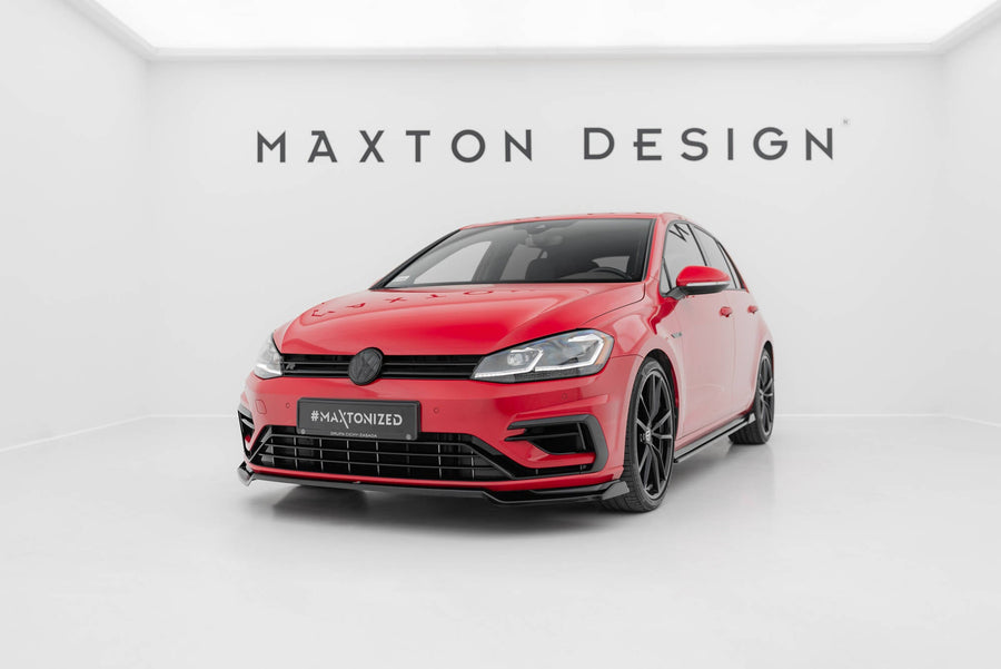 Front Splitter V.1 pour Volkswagen Golf R / R-Line Mk7 Facelift (Maxton Design)