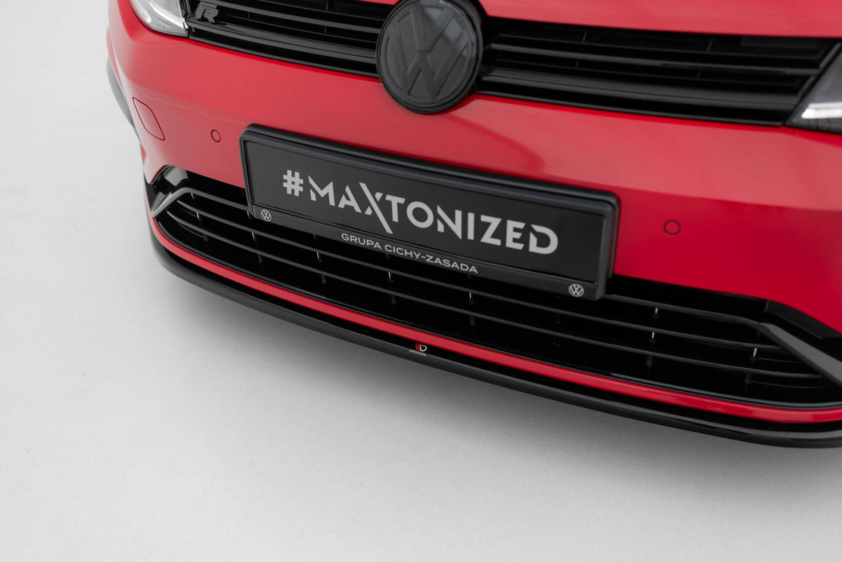 Maxton Design Front Splitter V.5, Volkswagen Golf R / R-Line Mk7 Facelift