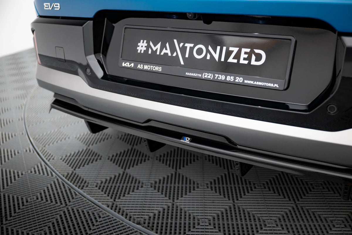 Maxton Design Rear Splitter (With Vertical Bars), Kia EV9 GT-Line Mk1