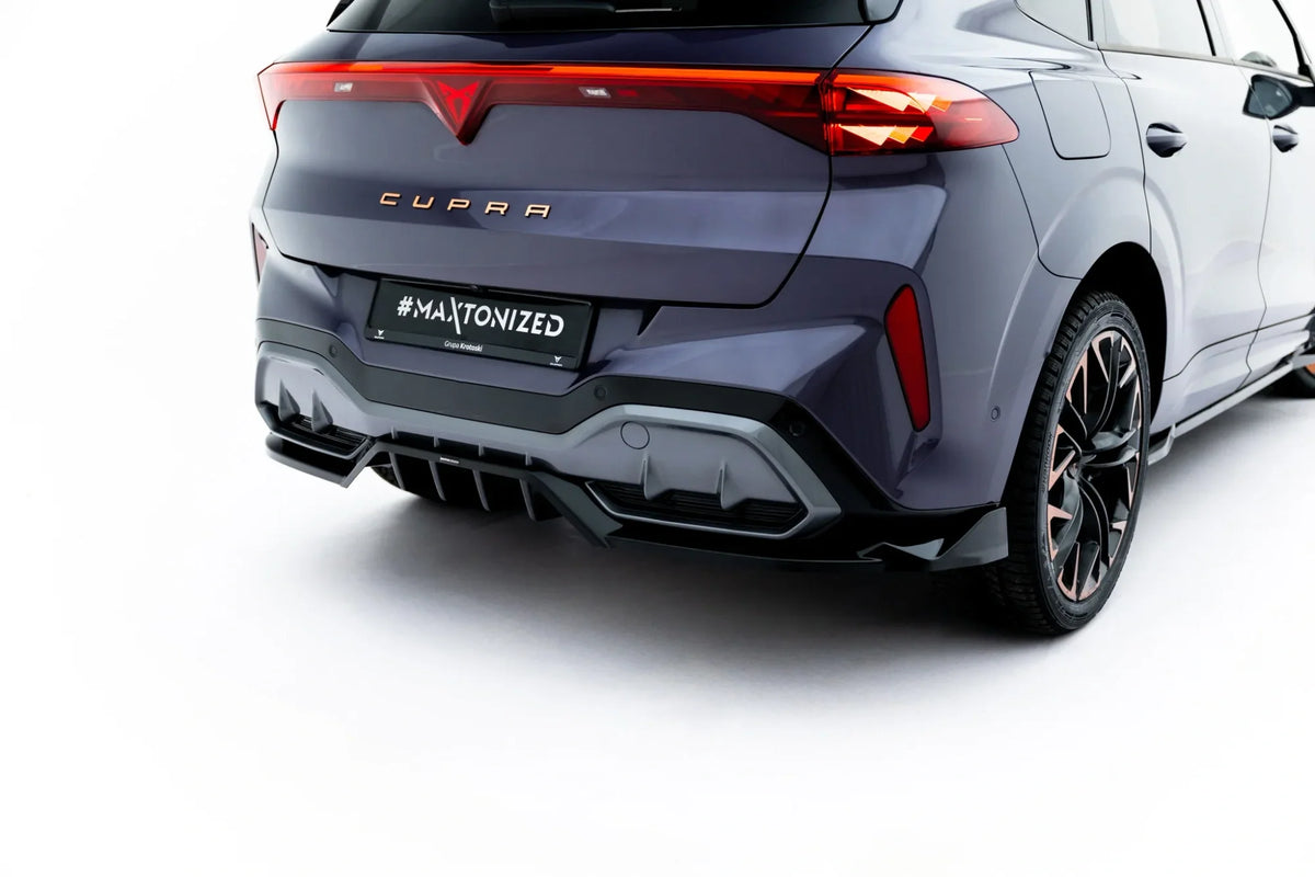 Maxton Design Rear Splitter (With Vertical Bars) V.3, Cupra Terramar Mk1 (Version with towbar)