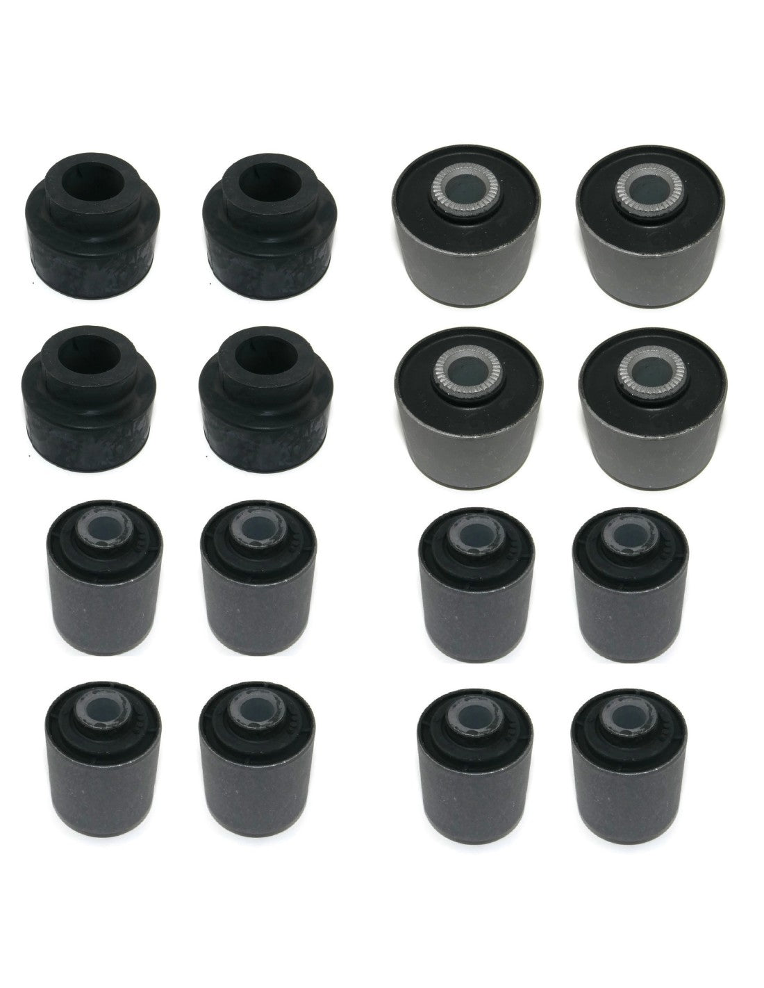 Draagarmrubbers voor- en achterzijde, set voor Nissan Patrol Y60 en Y61