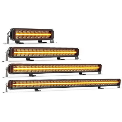 LED light bar 9 tot 32V DC met DRL, 12 tot 42 inch, foto 4