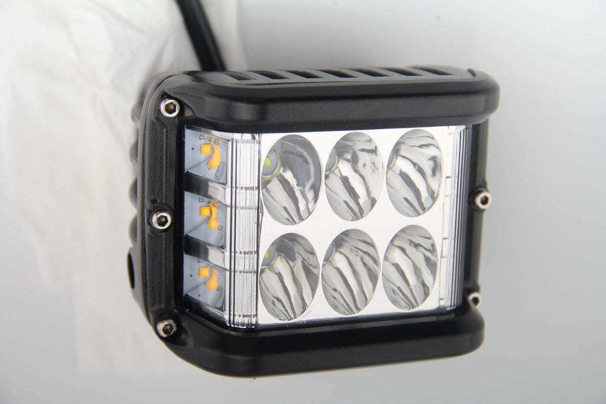 LED werklamp 9 tot 32V DC 36W met flitsers, foto 3