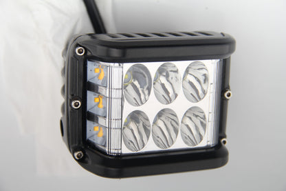 LED werklamp 9 tot 32V DC 36W met flitsers, foto 3