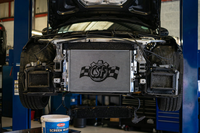 CSF Mercedes AMG GT/R/C / W205 C63 / W213 E63 / GLC63 Heat Exchanger w/ Rock Guard