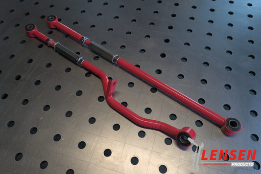 Verstelbare en versterkte panhardstangen set voor en achter voor Nissan Patrol Y60 en Y61
