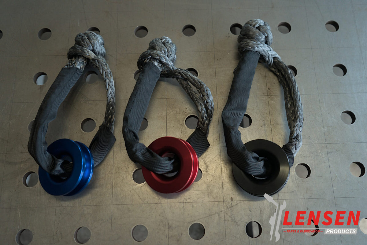 Soft shackle met snatch ring, lichtgewicht bergingsset