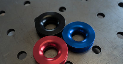 Aluminium snatch ring 11.000 kg voor soft shackle en synthetisch liertouw, foto 2
