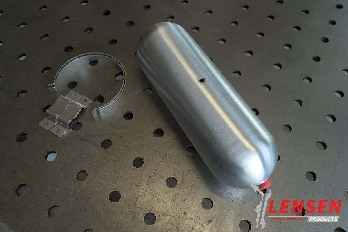 Aluminium luchttank 11,3 liter (3 gallon) met 1/4 inch NPT aansluitingen, foto 2
