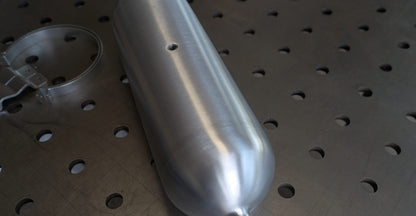 Aluminium luchttank 11,3 liter (3 gallon) met 1/4 inch NPT aansluitingen, foto 3