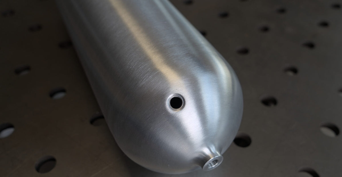 Aluminium luchttank 11,3 liter (3 gallon) met 1/4 inch NPT aansluitingen, foto 4
