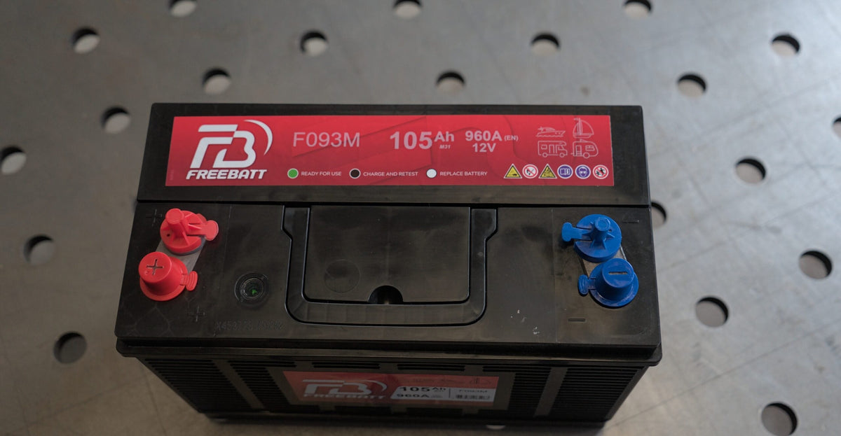 Freebatt semi-tractie accu 12V 105Ah 960A (F093M) voor lierwerk en kampeerders, foto 5