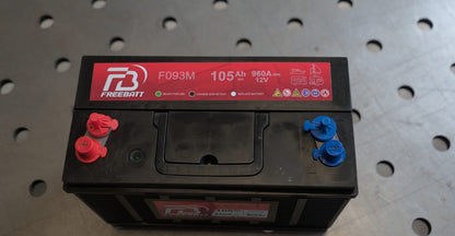 Freebatt semi-tractie accu 12V 105Ah 960A (F093M) voor lierwerk en kampeerders, foto 5