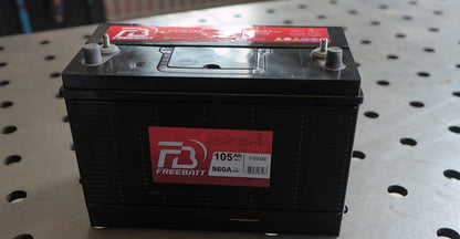Freebatt semi-tractie accu 12V 105Ah 960A (F093M) voor lierwerk en kampeerders, foto 2