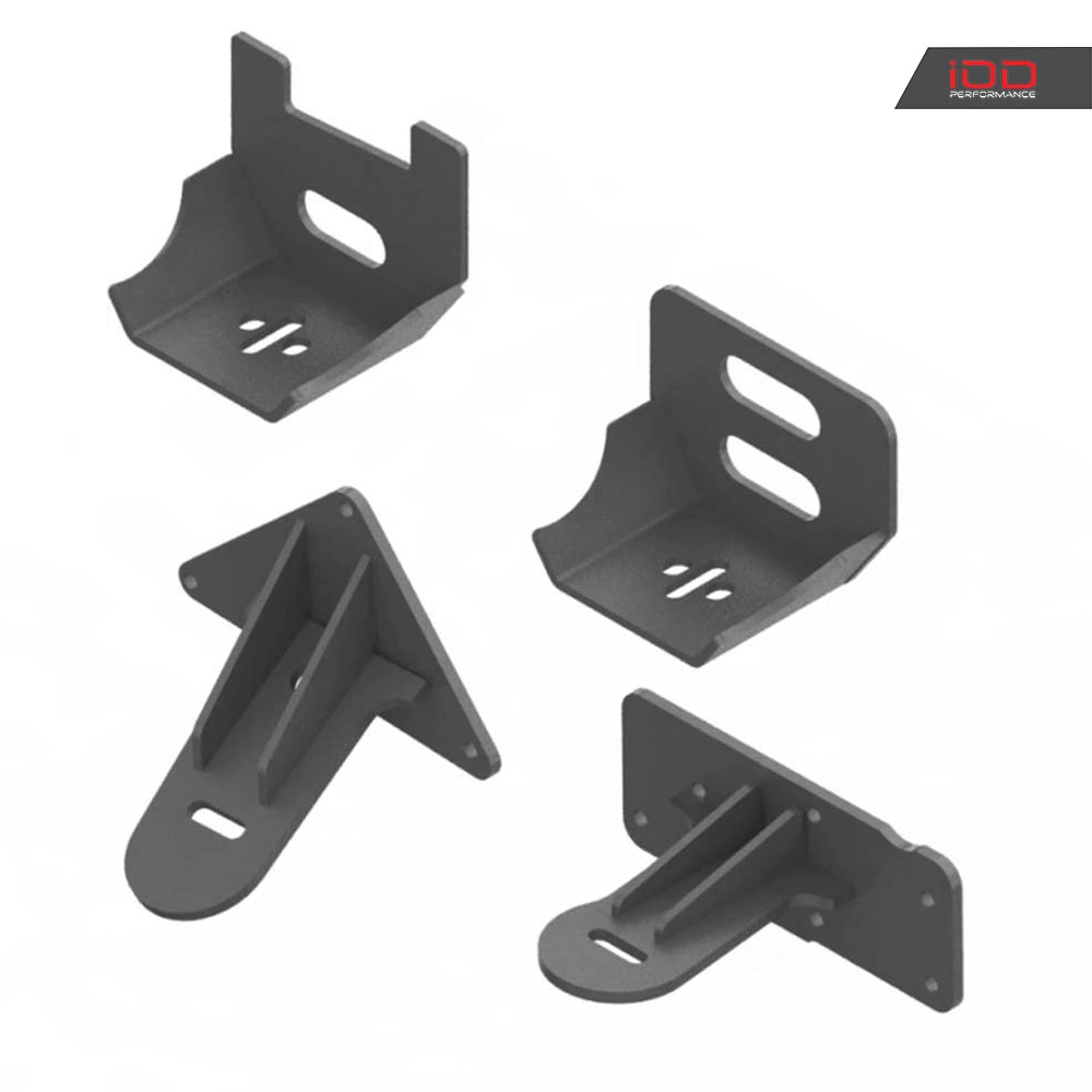 Motorsteunen (zelfbouw) voor BMW M57 ombouw in Nissan Patrol Y60 en Y61
