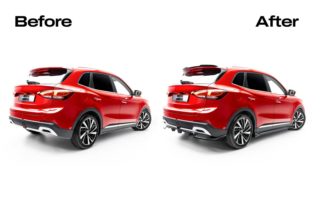 Maxton Design Rear Splitter (with vertical bars), MG ZS Mk2
