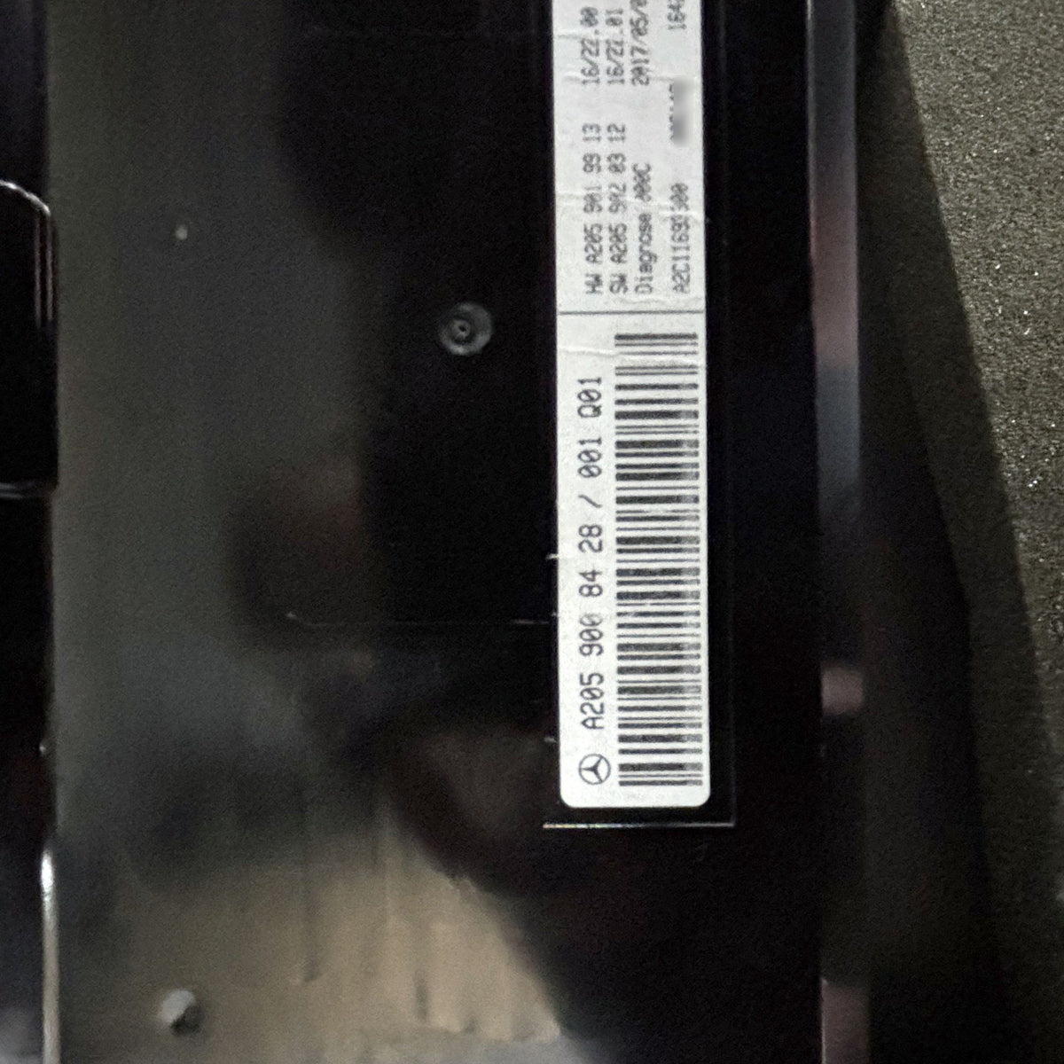 Mercedes C63 AMG S205 head-up display A2059008428 etiket