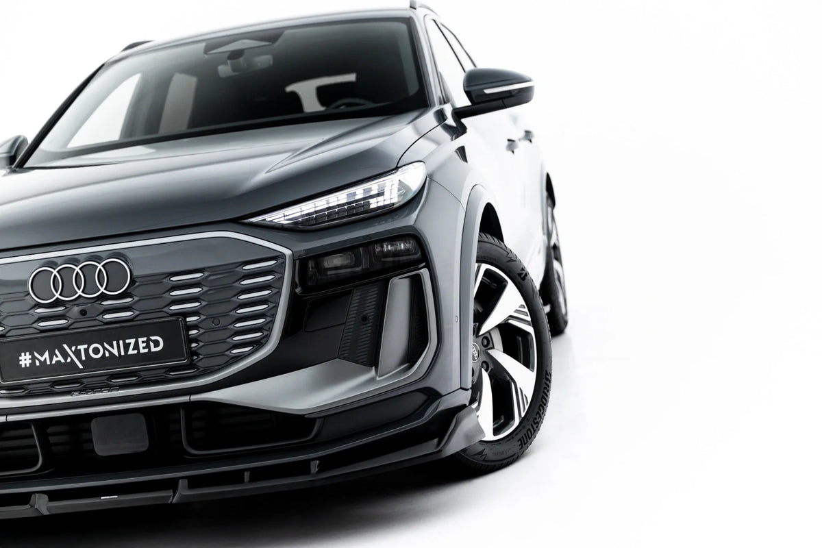 Maxton Design Front Splitter, Audi Q6 e-tron Standard / S-Line / SQ6 e-tron SUV / Sportback Mk1