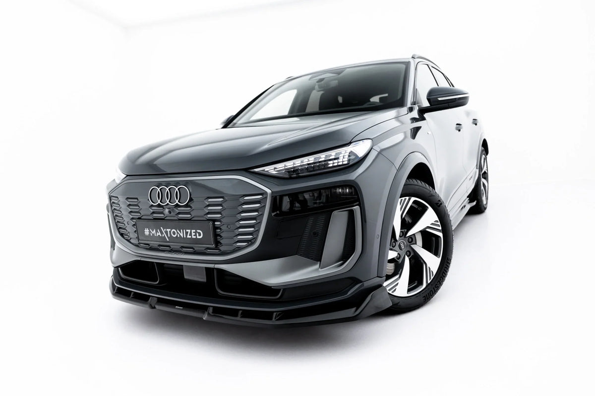 Maxton Design Front Splitter, Audi Q6 e-tron Standard / S-Line / SQ6 e-tron SUV / Sportback Mk1