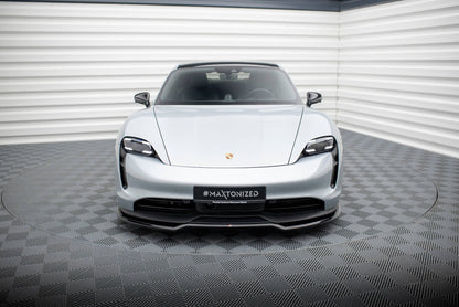Maxton Design Front Splitter, Porsche Taycan / Taycan 4 / Taycan 4S / Taycan GTS Mk1