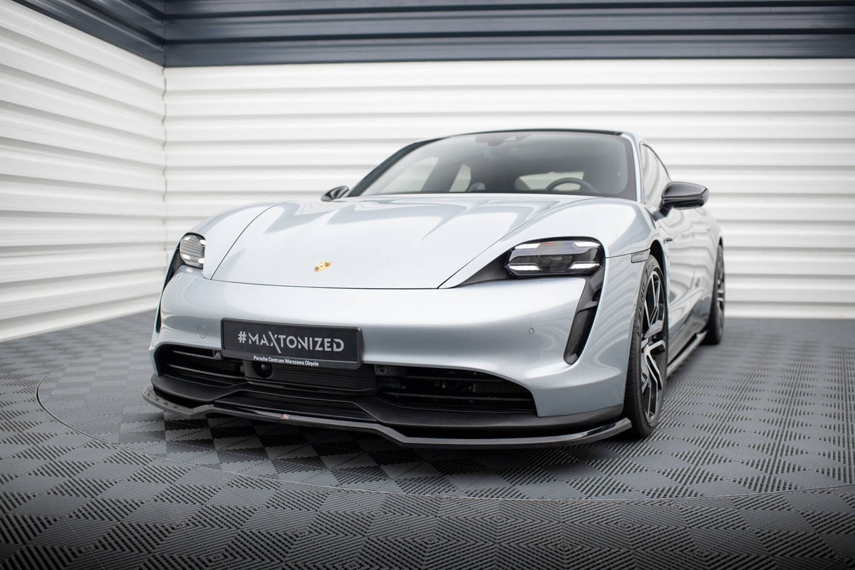 Maxton Design Front Splitter, Porsche Taycan / Taycan 4 / Taycan 4S / Taycan GTS Mk1