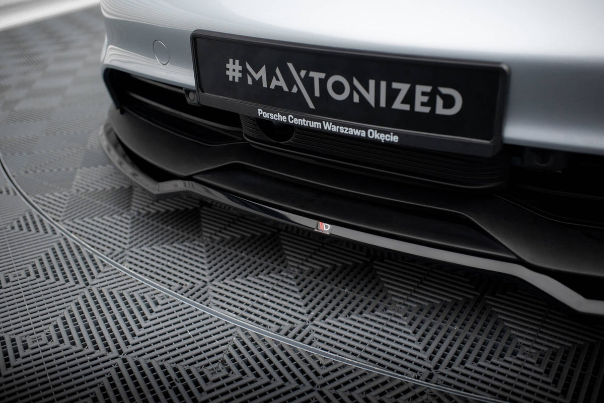 Maxton Design Front Splitter, Porsche Taycan / Taycan 4 / Taycan 4S / Taycan GTS Mk1