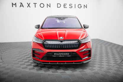 Maxton Design Front Splitter, Skoda Enyaq Coupe iV RS