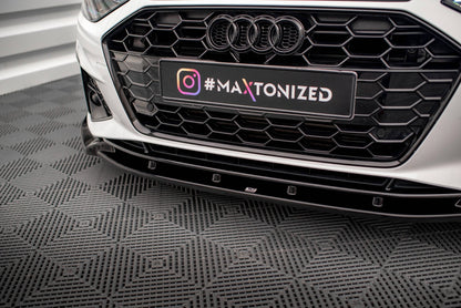 Maxton Design Front Splitter, Audi A4 S-line / S4 B9 facelift