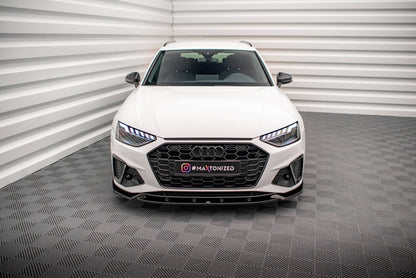 Maxton Design Front Splitter, Audi A4 S-line / S4 B9 facelift