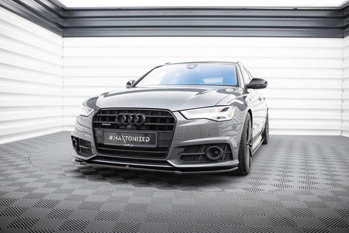Maxton Design Front Splitter, Audi A6 / A6 S-line / S6 C7 facelift