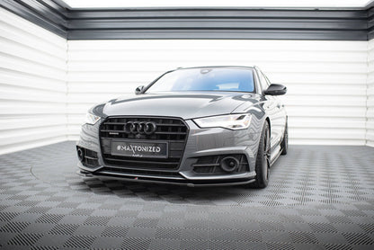 Maxton Design Front Splitter, Audi A6 / A6 S-line / S6 C7 facelift
