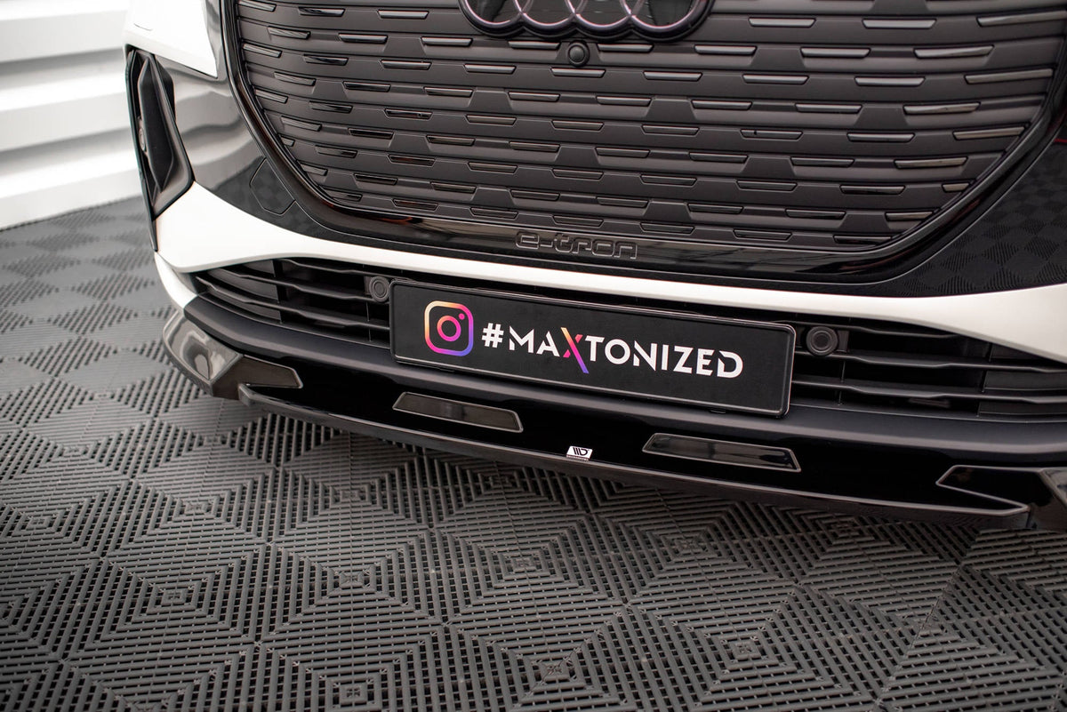Maxton Design Front Splitter V.1, Audi Q4 e-tron Sportback S-line Mk1