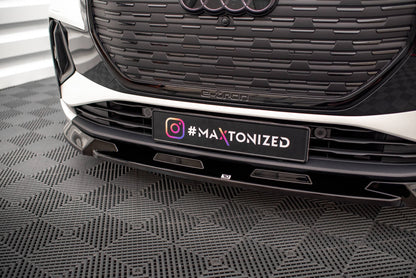 Maxton Design Front Splitter V.1, Audi Q4 e-tron Sportback S-line Mk1
