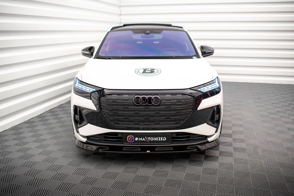 Maxton Design Front Splitter V.1, Audi Q4 e-tron Sportback S-line Mk1