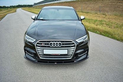 Maxton Design Front Splitter V.4, Audi S3 / A3 S-Line Hatchback / Sportback 8V Facelift