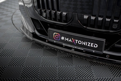 Maxton Design Front Splitter V.1, BMW 7 M-Pack / M760e / i7 M-Pack G70