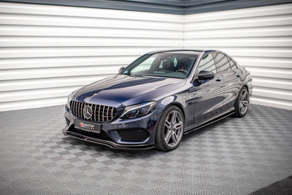 Maxton Design Front Splitter, Mercedes-Benz C-Klasse AMG Line W205