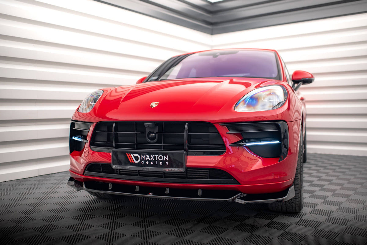 Front Splitter V.1 pour Porsche Macan GTS / Sport Design Mk1 Facelift (Maxton Design)