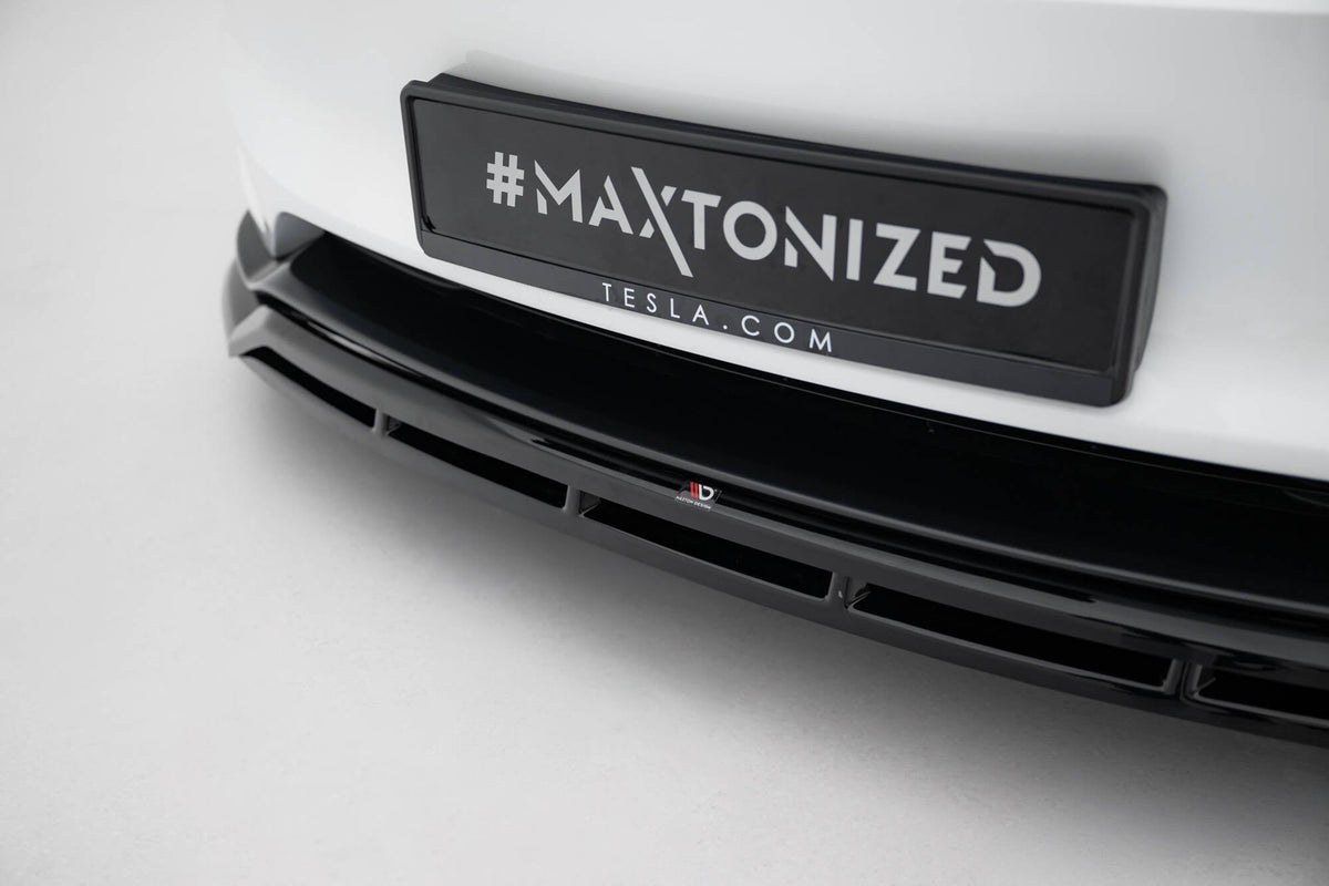 Maxton Design Front Splitter V.1, Tesla Model 3 Performance Mk1 Facelift