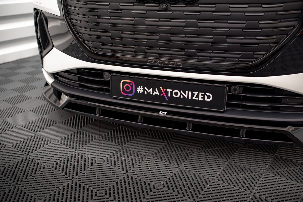 Maxton Design Front Splitter V.2, Audi Q4 e-tron Sportback S-line Mk1