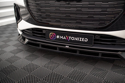 Maxton Design Front Splitter V.2, Audi Q4 e-tron Sportback S-line Mk1
