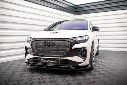 Maxton Design Front Splitter V.2, Audi Q4 e-tron Sportback S-line Mk1