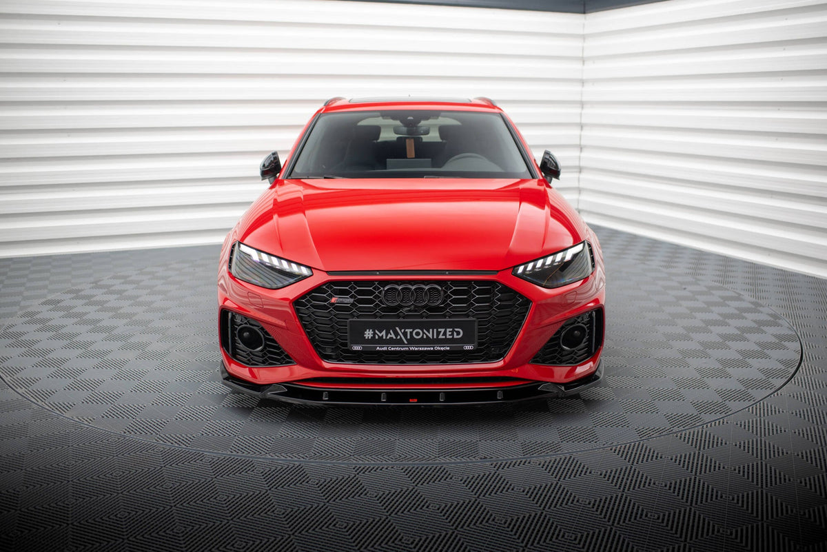Maxton Design Front Splitter V.2, Audi RS4 B9 Facelift