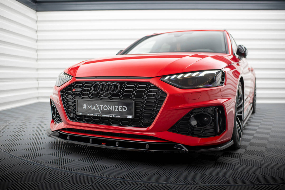 Maxton Design Front Splitter V.2, Audi RS4 B9 Facelift
