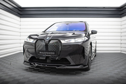 Maxton Design Front Splitter V.2, BMW iX M-Pack i20