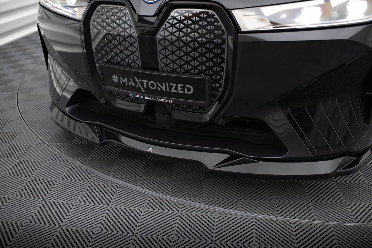 Maxton Design Front Splitter V.2, BMW iX M-Pack i20