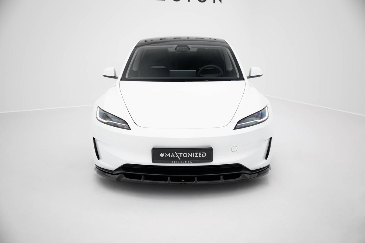 Maxton Design Front Splitter V.2, Tesla Model 3 Performance Mk1 Facelift