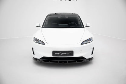 Maxton Design Front Splitter V.2, Tesla Model 3 Performance Mk1 Facelift