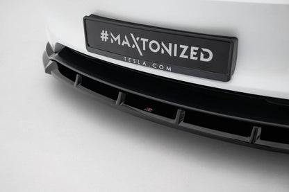 Maxton Design Front Splitter V.2, Tesla Model 3 Performance Mk1 Facelift