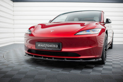 Maxton Design Front Splitter V.2, Tesla Model 3 Project Highland(Facelift)